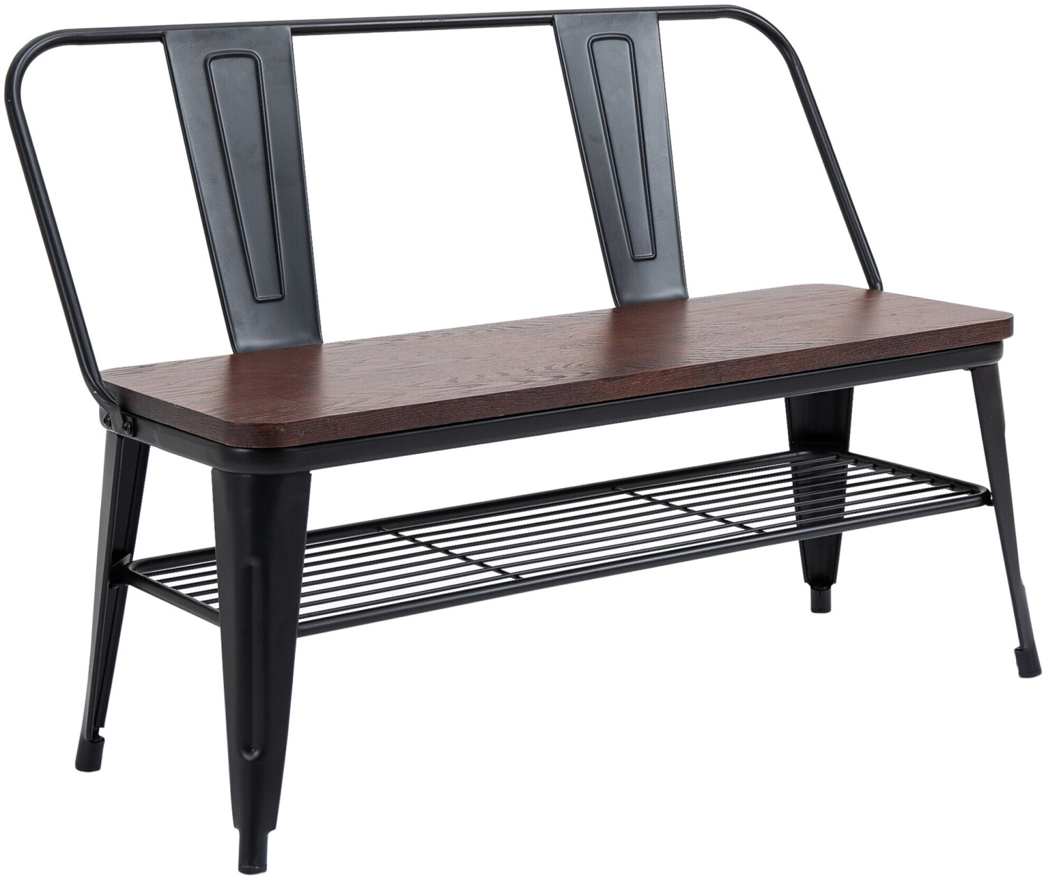 HomCom Banc design industriel 2 places