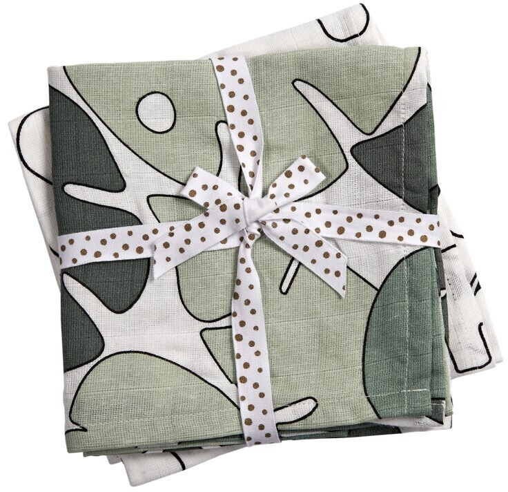 Done by Deer Burp Cloth 2er-Pack Kleine Tropen
