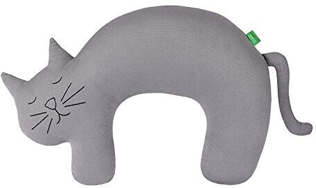 Lulando Art Collection Nursing Pillow Meow Velvet Grey