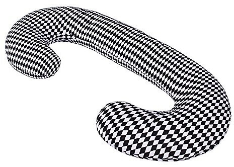 Lulando Pregnancy Cushion C Diamanten black-white 130 x 60