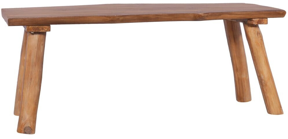 VidaXL Banc en bois de teck sans dossier 120 cm