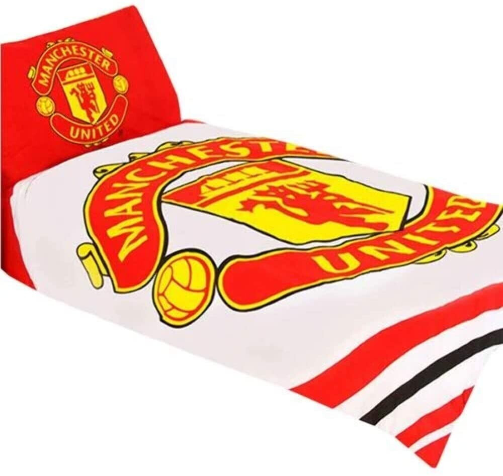 Manchester United FC Pulse Reversible Single Duvet Quilt Cover Set