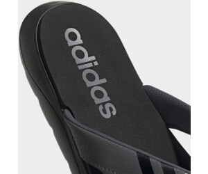 grey adidas flip flops