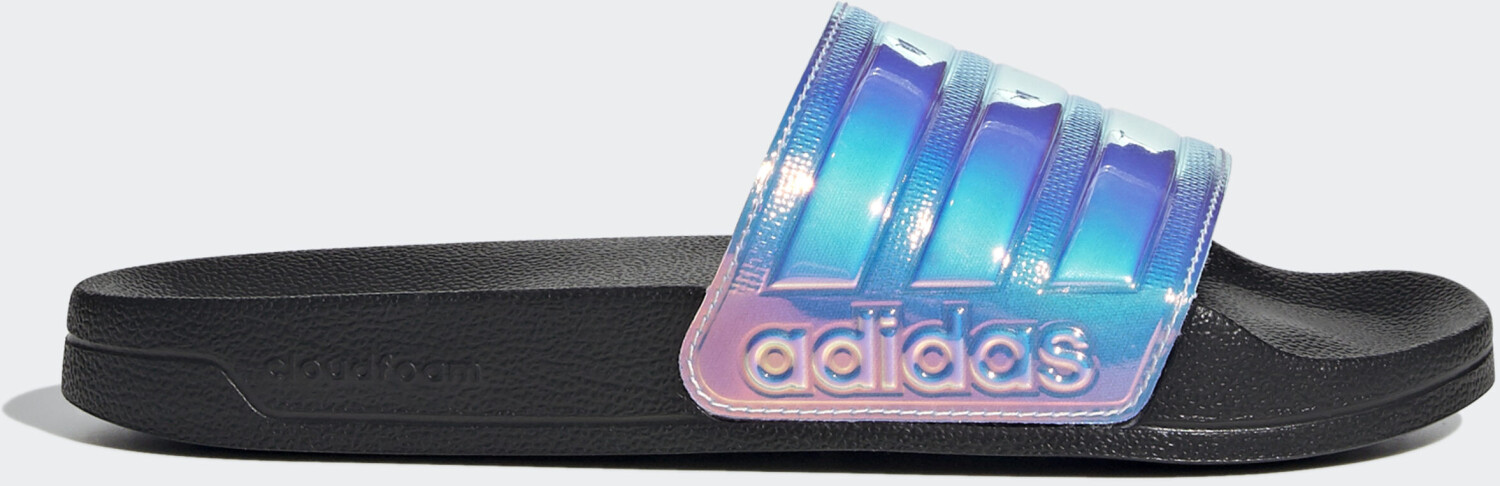 Iridescent clearance adidas slides