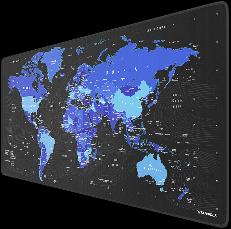 Titanwolf Global Blue Mousepad XXL