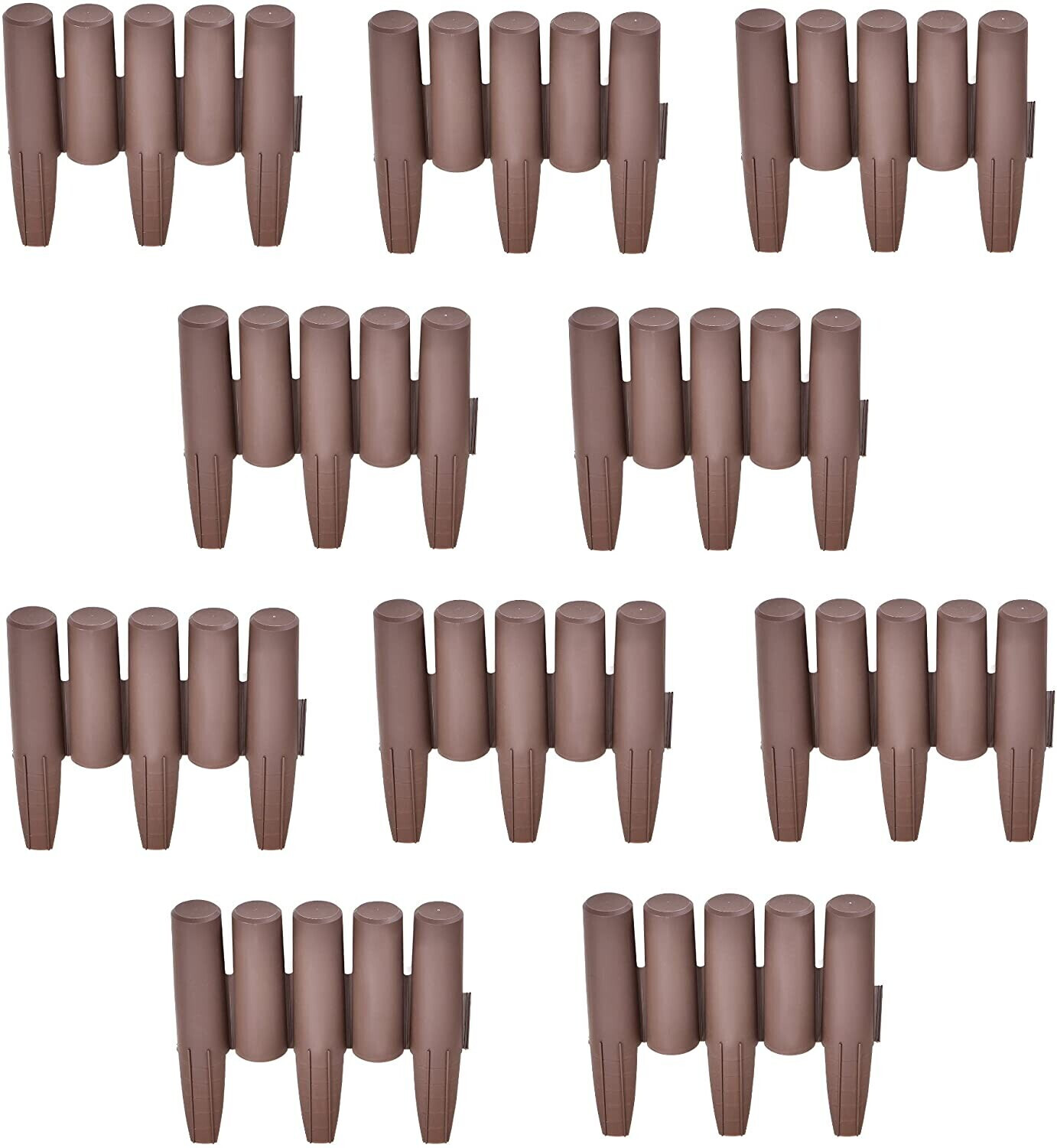 casa.pro Kit de 80 bordures marron 2,16 m (54430432)