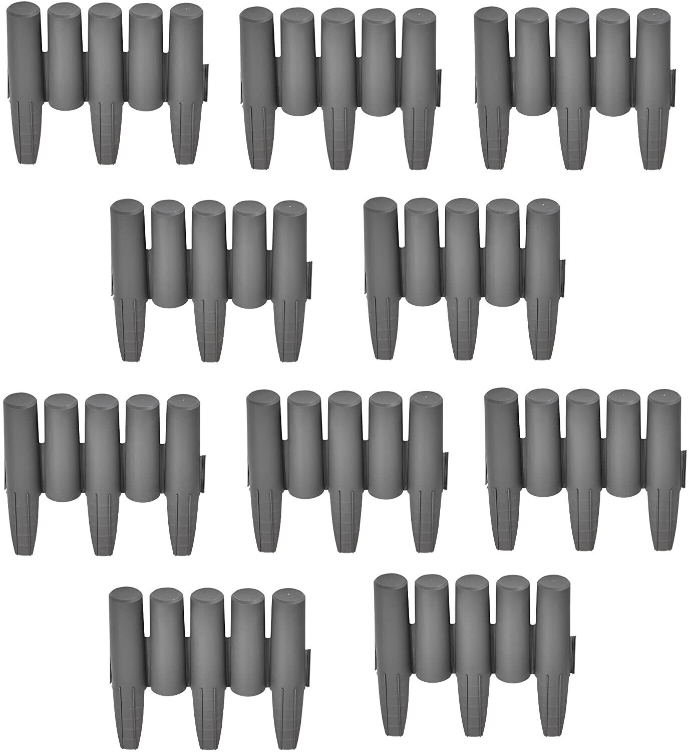casa.pro Kit de 80 bordures gris 2,16 m (54430428)