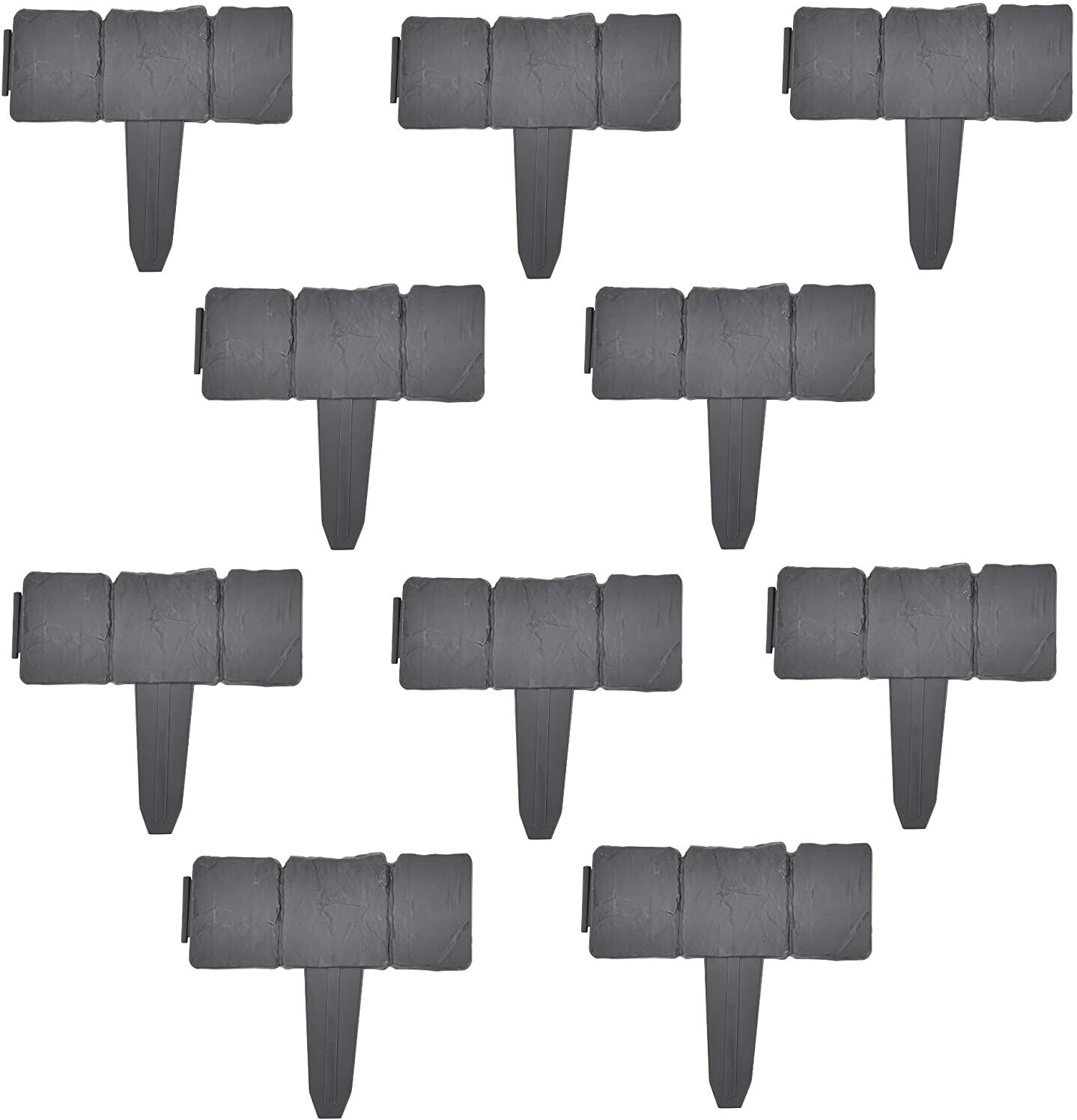 casa.pro Kit de 80 bordures gris 2 m (54430424)