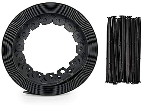 GT Garden Bordure flexible noir 3,8 cm x 10 m