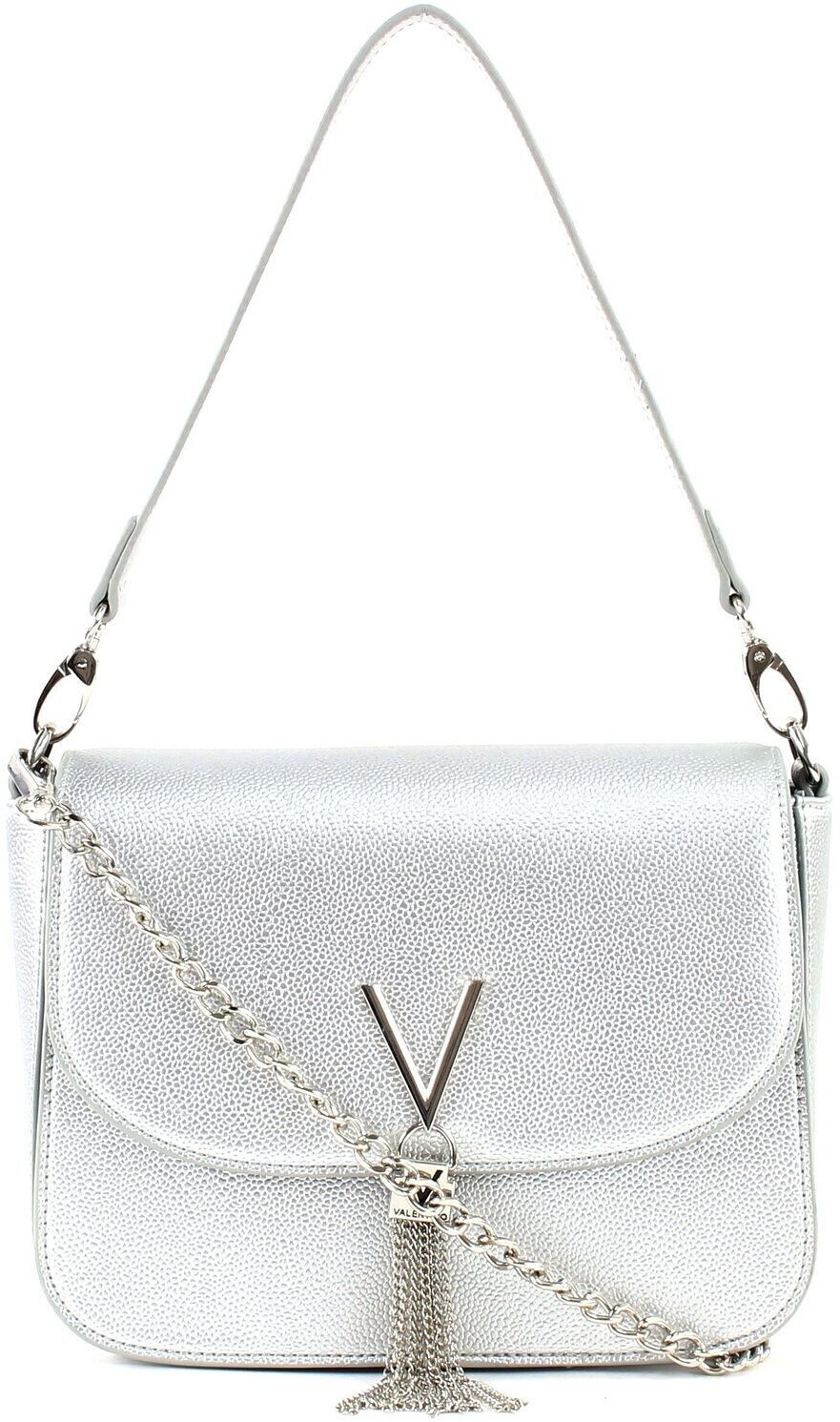 Valentino Bags Divina Shoulder Bag (VBS1R404G) silver