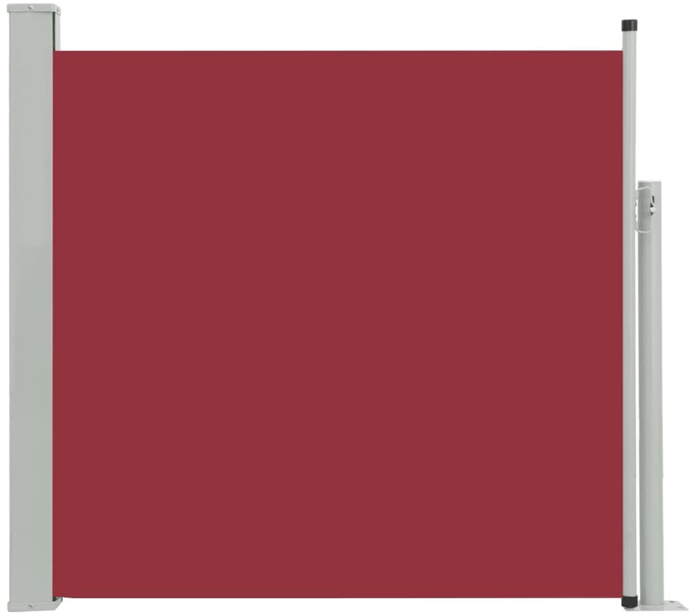 vidaXL Auvent latéral rétractable de patio 170x300 cm rouge