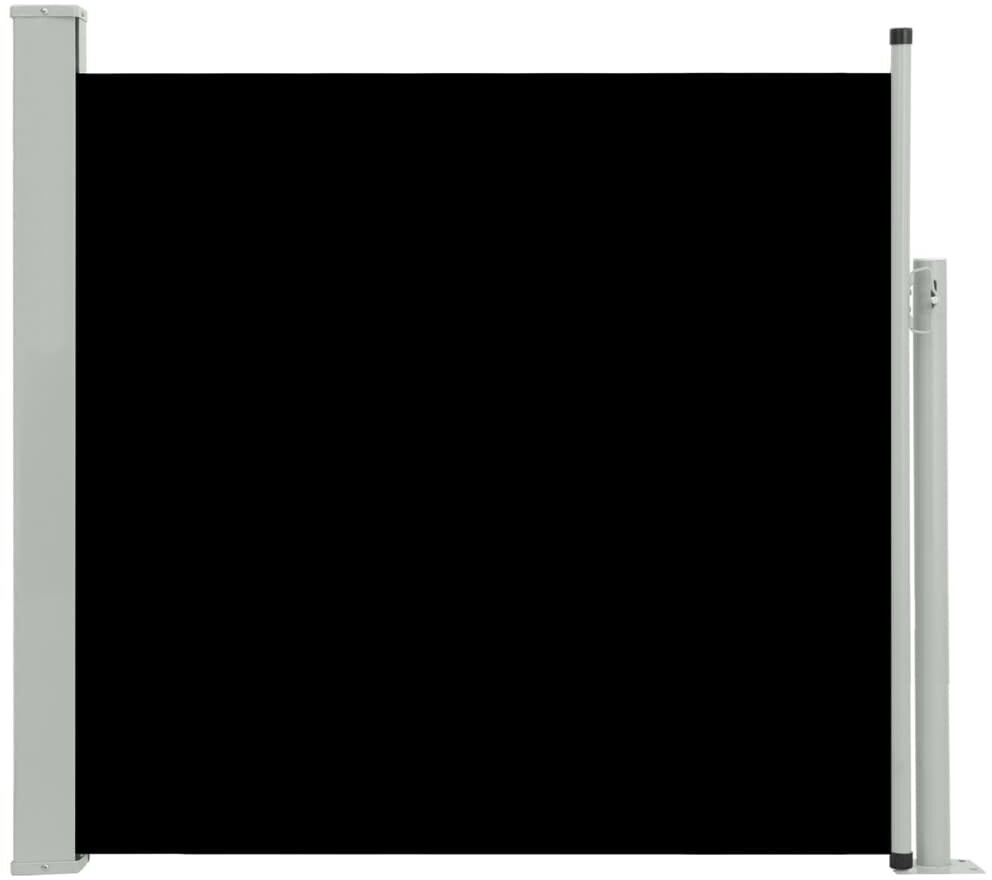 vidaXL Auvent latéral rétractable de patio 170x300 cm noir