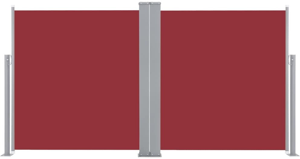 vidaXL Auvent latéral double rétractable de patio 170x600 cm rouge