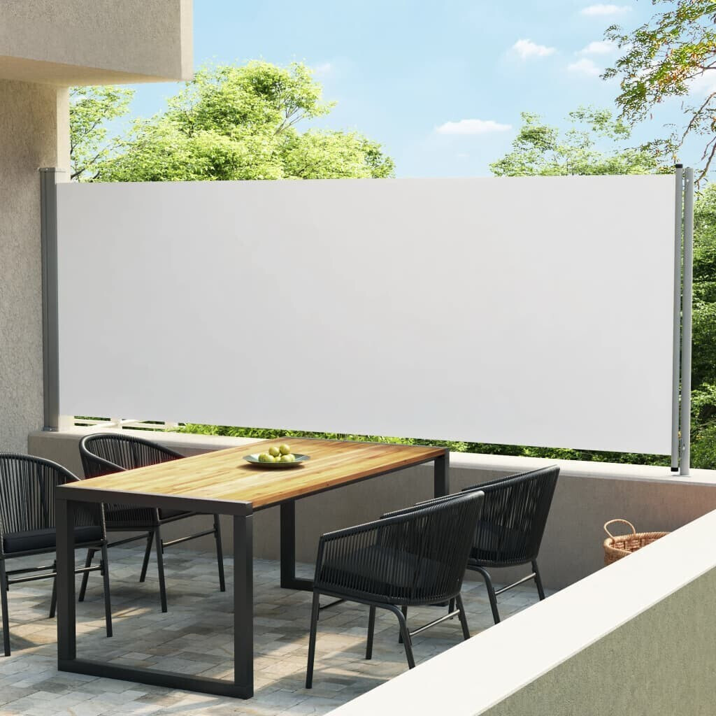 VidaXL Auvent latéral rétractable de patio 600 x 170 cm crème