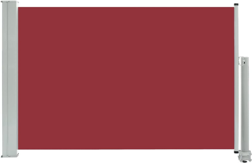 vidaXL Auvent latéral rétractable de patio 60 x 300 cm rouge