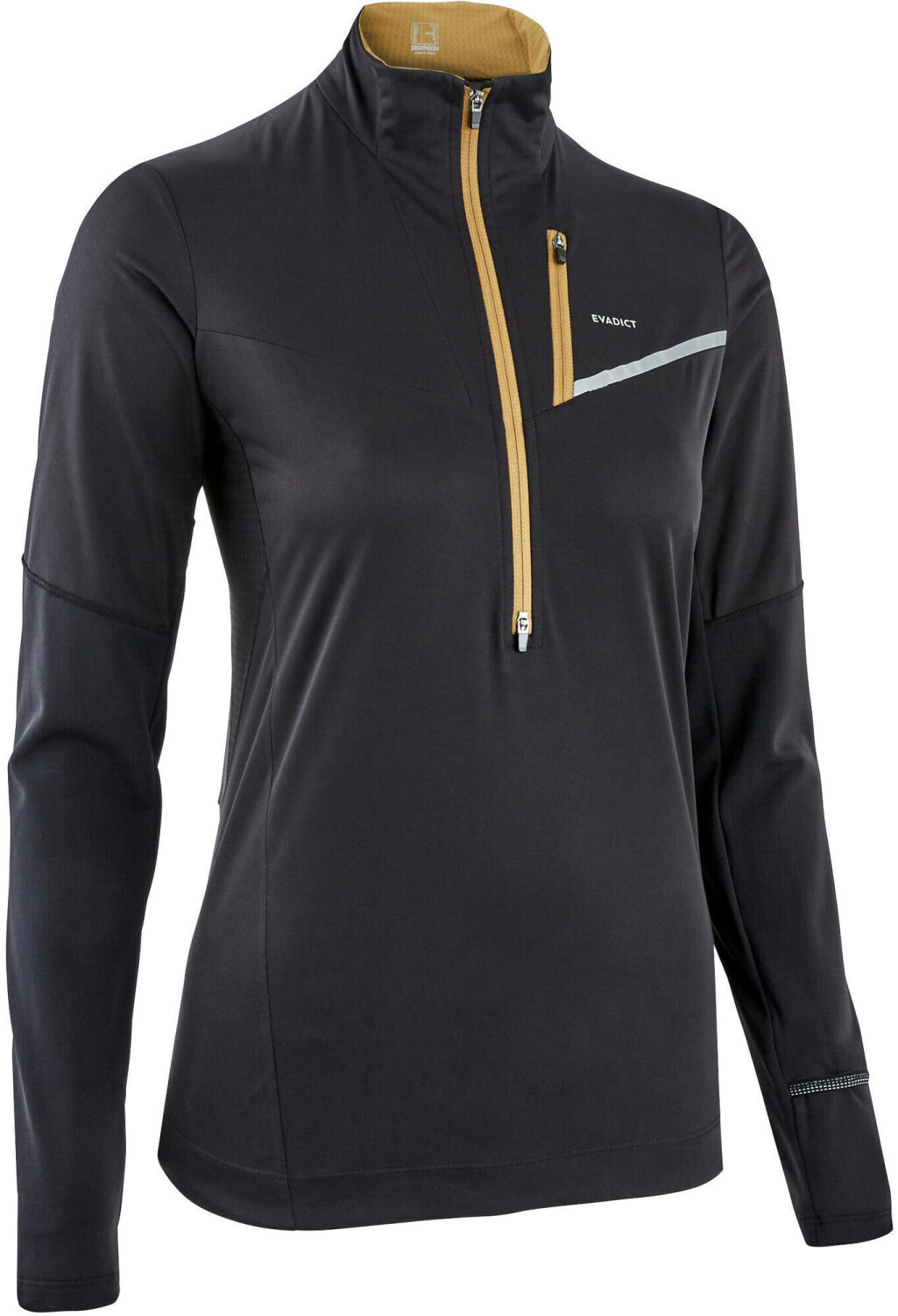 Evadict Women's Softshell LS Trail Running Jersey black/bronze