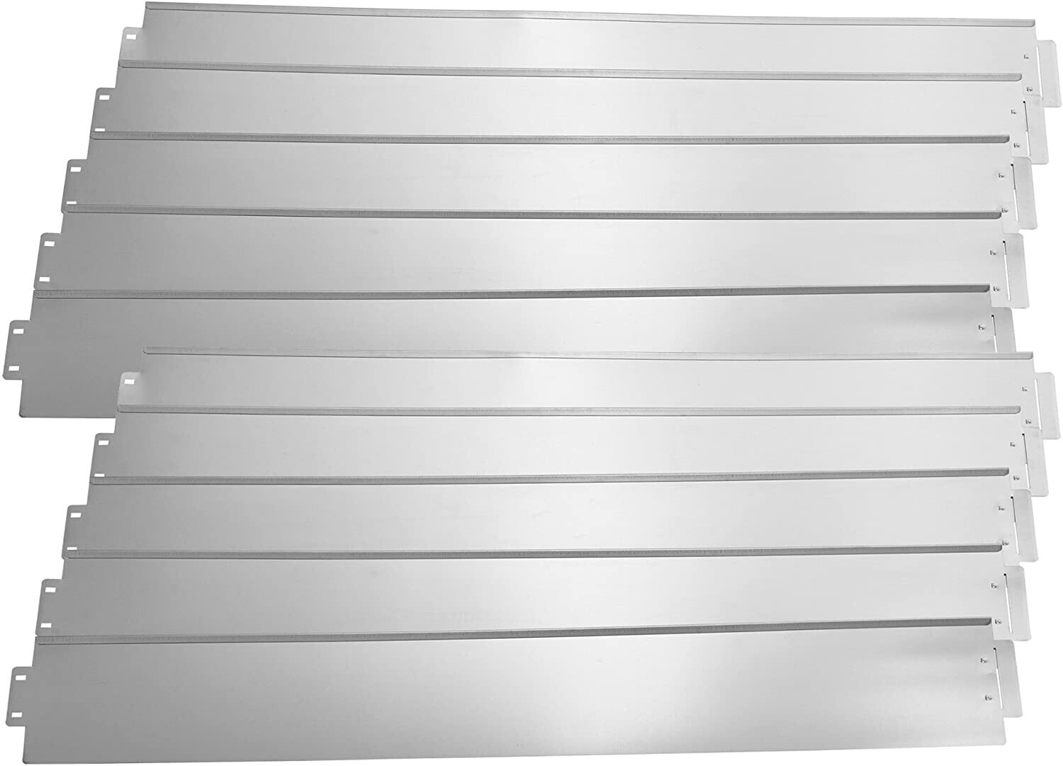 casa.pro Kit de 10 bordures en acier galvanisé 15 cm x 10 m (56592380)