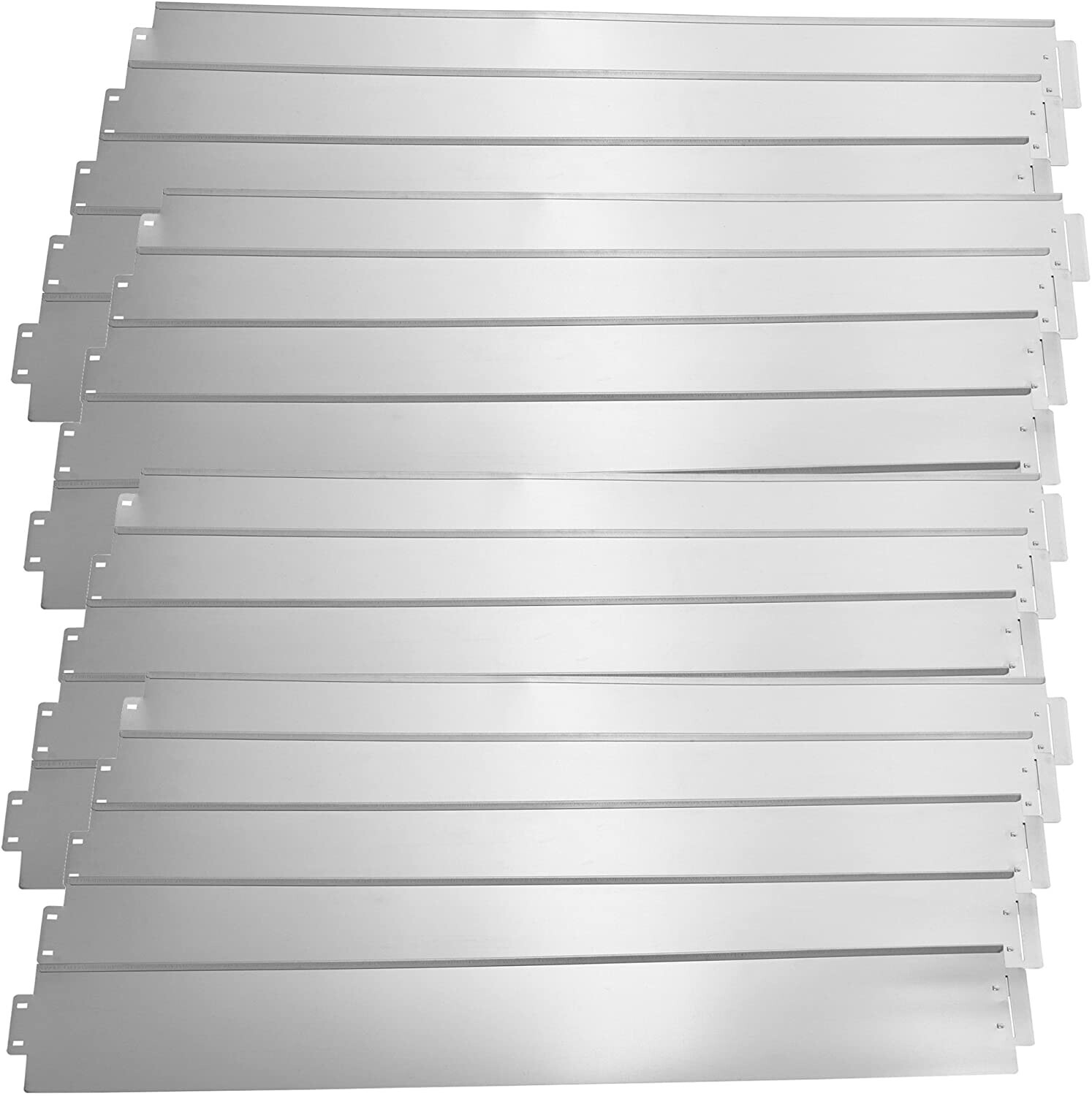 casa.pro Kit de 20 bordures en acier galvanisé 15 cm x 10 m (56592382)