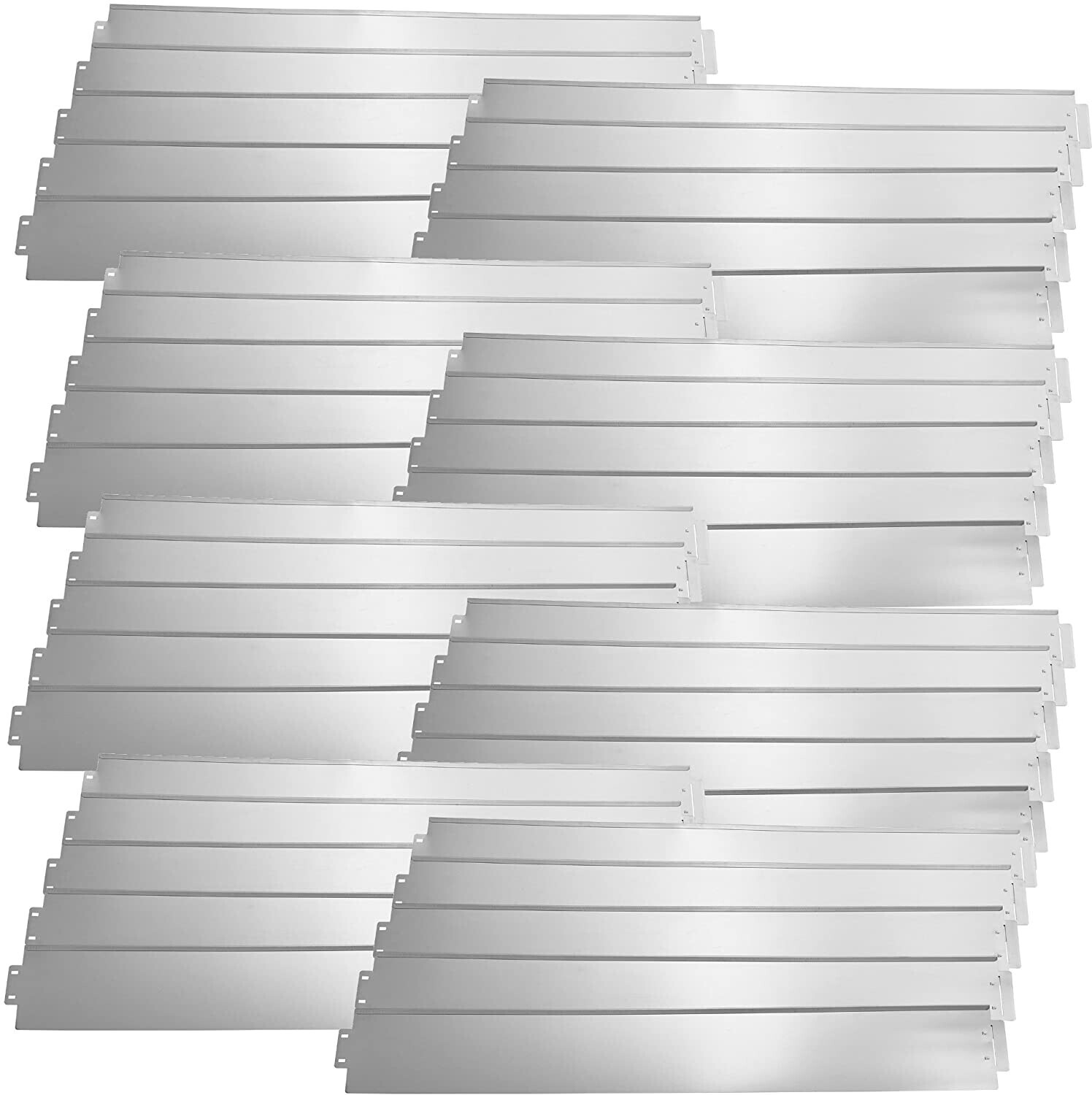 casa.pro Kit de 40 bordures en acier galvanisé 15 cm x 10 m (56592384)