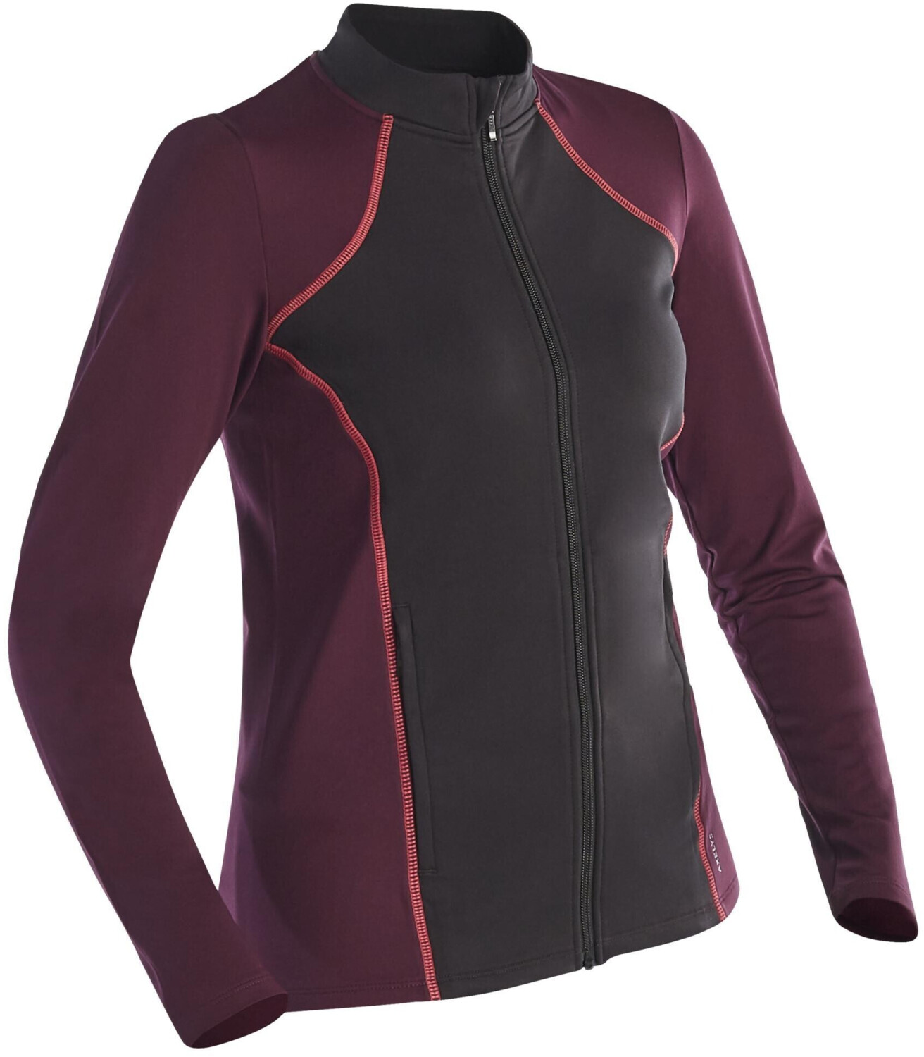 Axelys Adult Training Figure Skating Jacket black/damson/strawberry pink