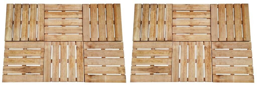vidaXL Dalles de terrasse 50 x 50 cm (12 pièces)