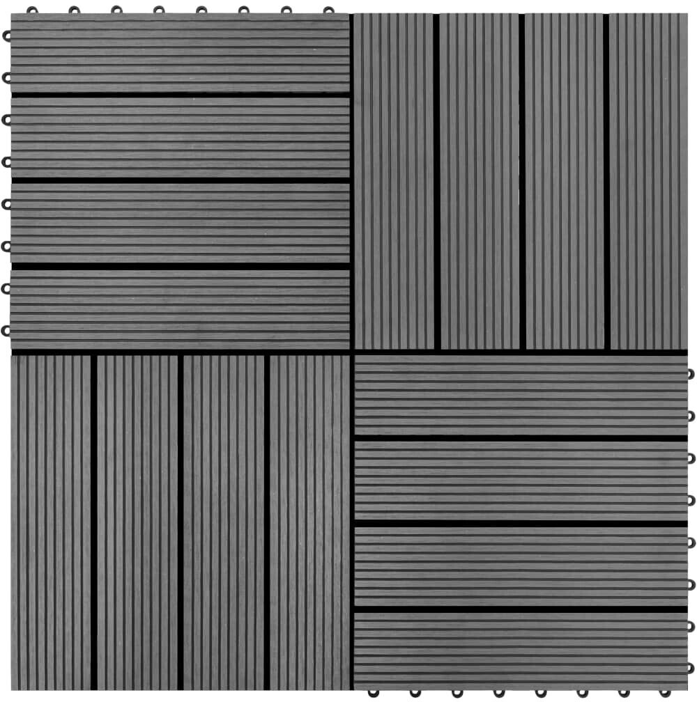 vidaXL Dalles de terasse 30 x 30 cm (22 pièces)