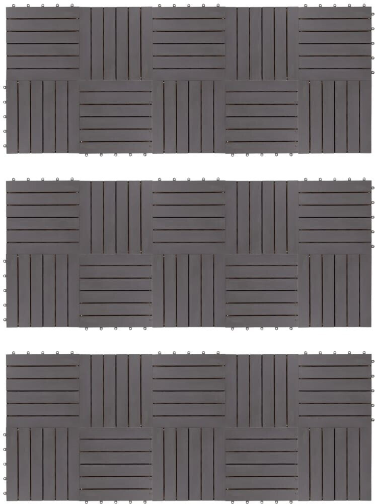 VidaXL Dalles de terrasse 30 x 30 cm (30 pièces)