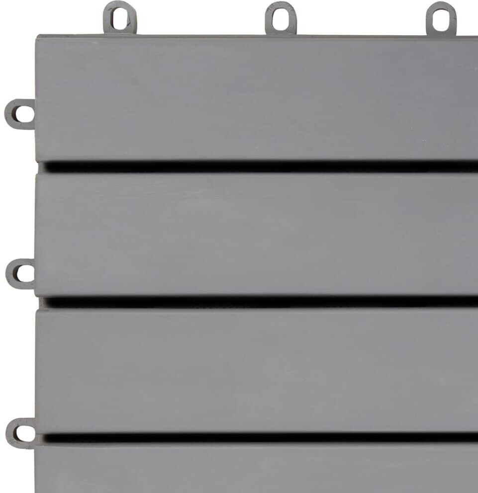 VidaXL Dalles de terrasse grises 30 x 30 cm (20 pièces)