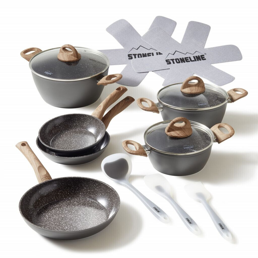 Stoneline Back to Nature Pot Set 14 pcs anthracite