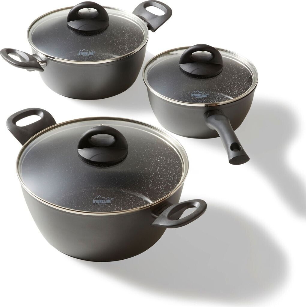 Stoneline Ceramic Pot Set 6 pcs anthracite