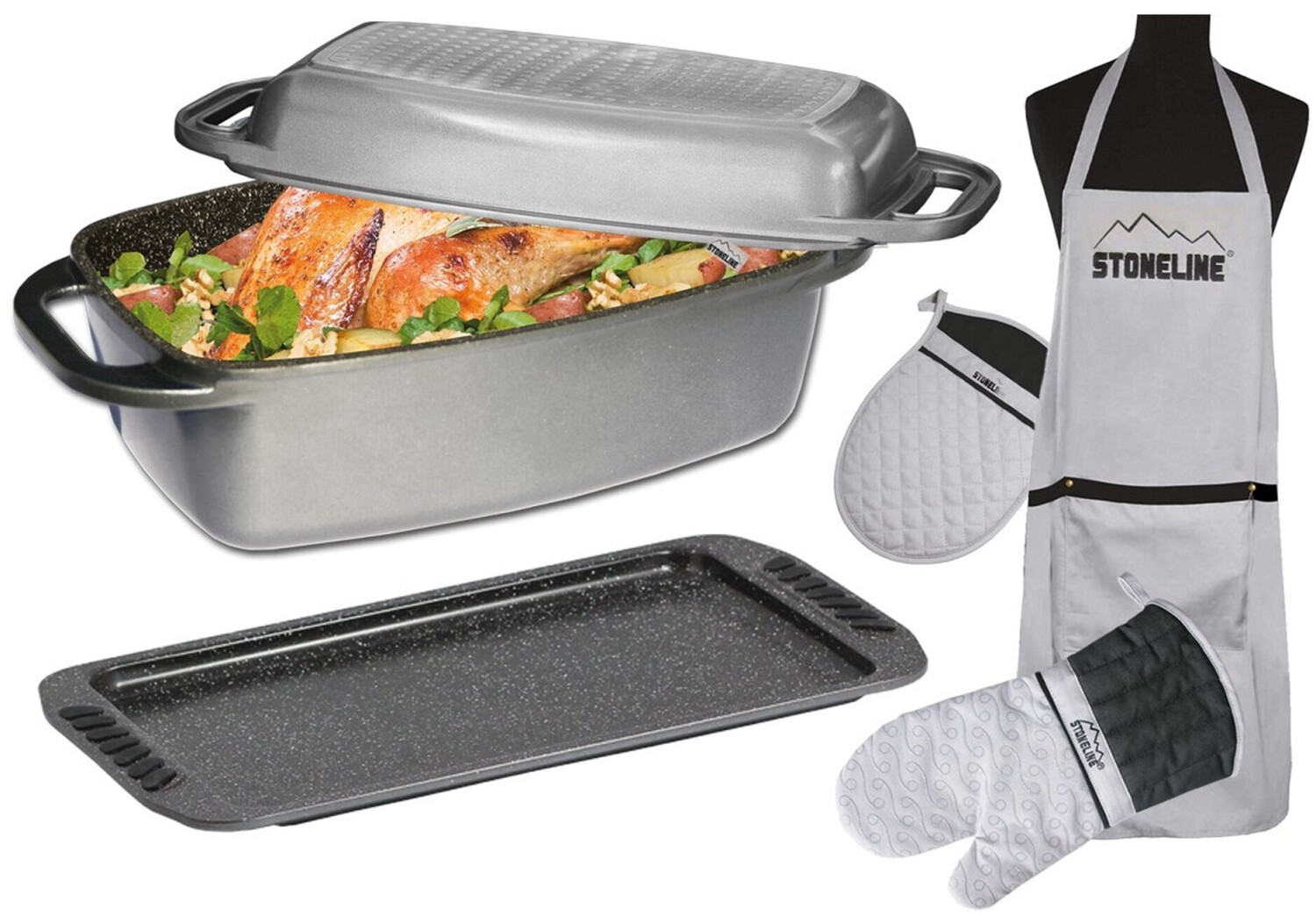 Stoneline Pot Set 5 pcs anthracite
