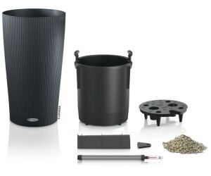 LECHUZA CILINDRO Plantenzuil Wit 32 Cm - Stijlvolle Design Plantenbak Met Zelfbewatering