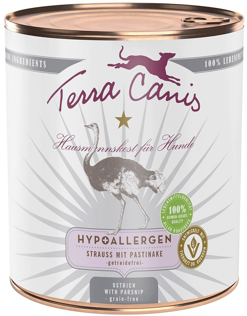 Terra Canis Canipé Hypoallergenic Ostrich with Parsnip 800g