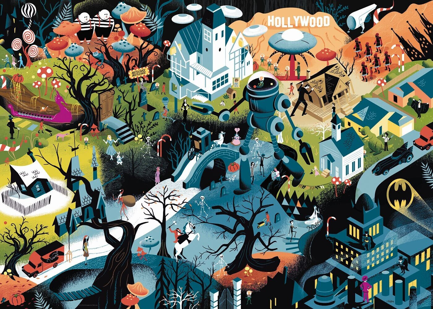 Heye Movie Masters Tim Burton Films (1000 pièces)