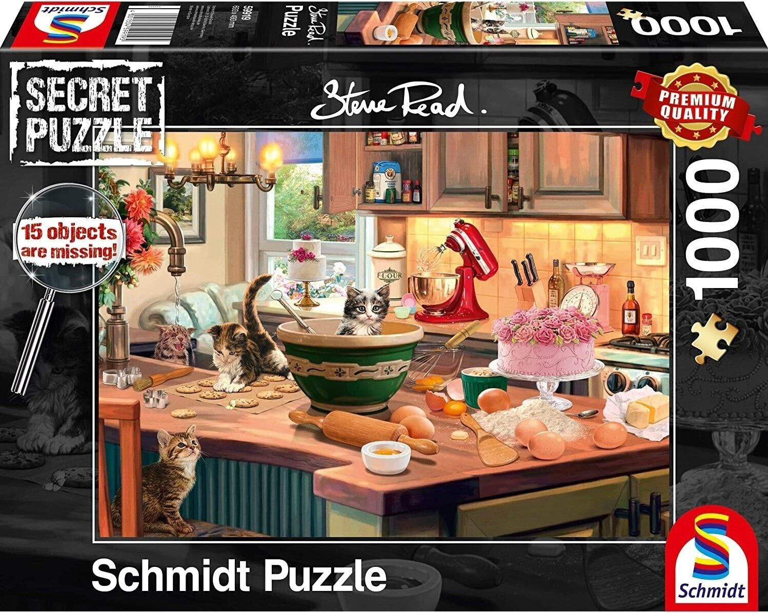 Schmidt-Spiele Secret Puzzles - Am Küchentisch, 1000 Teile (59919