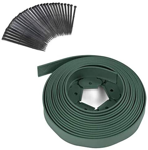 IDMarket Bordure flexible vert 20 cm x 10 m (13542)