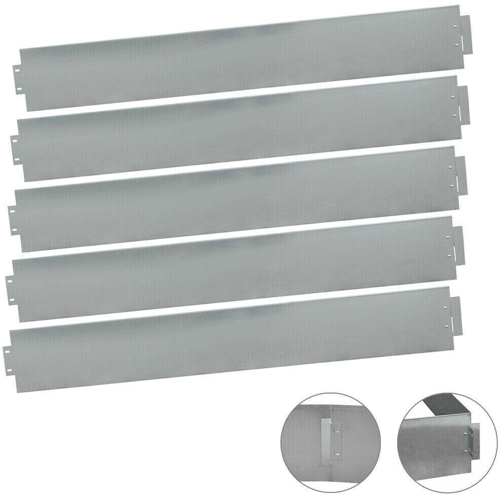 Generique Kit de 5 bordures en acier galvanisé anthracite 14 cm x 1 m (AMF05-14)