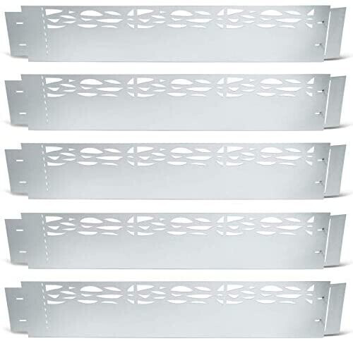 IDMarket Kit de 5 bordures en acier galvanisé gris 18 cm x 1 m (13608)