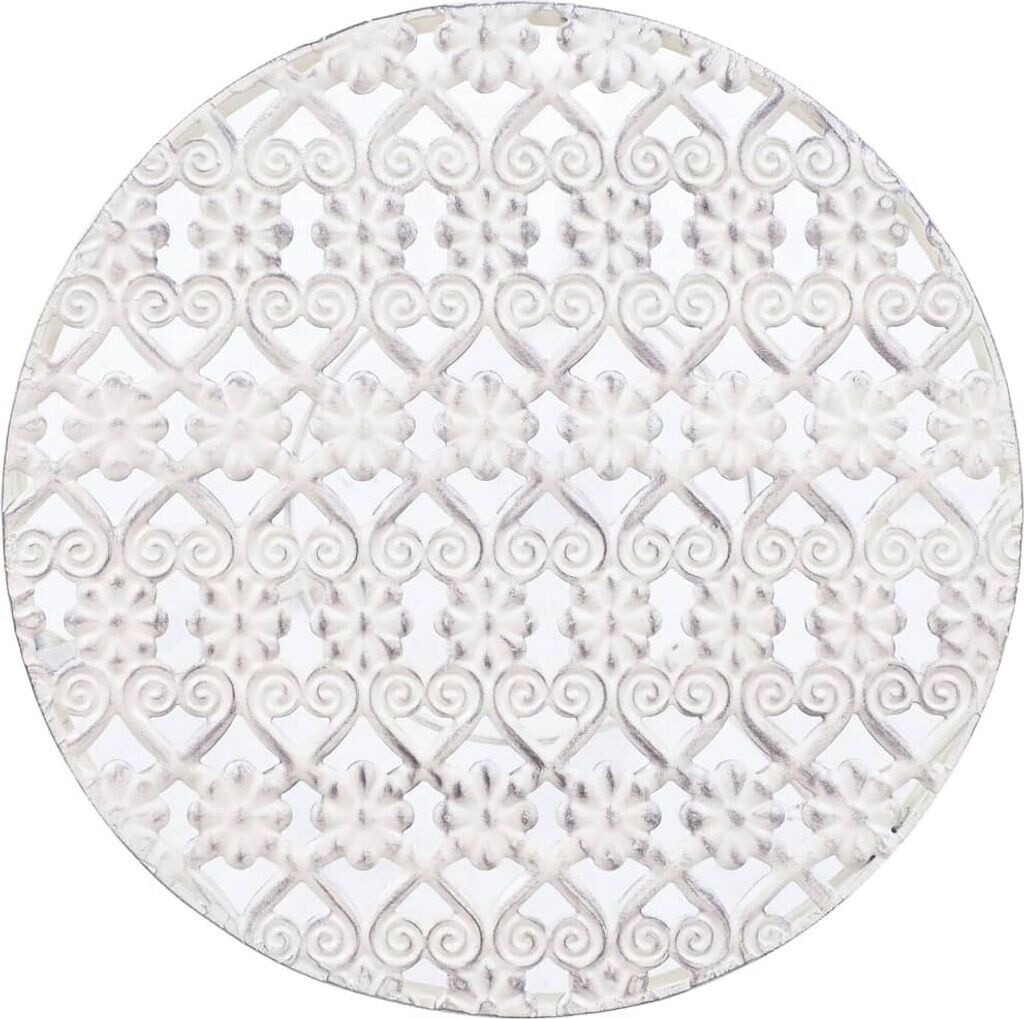 vidaXL Support de plantes vintage blanc antique 3 pièces (245937)