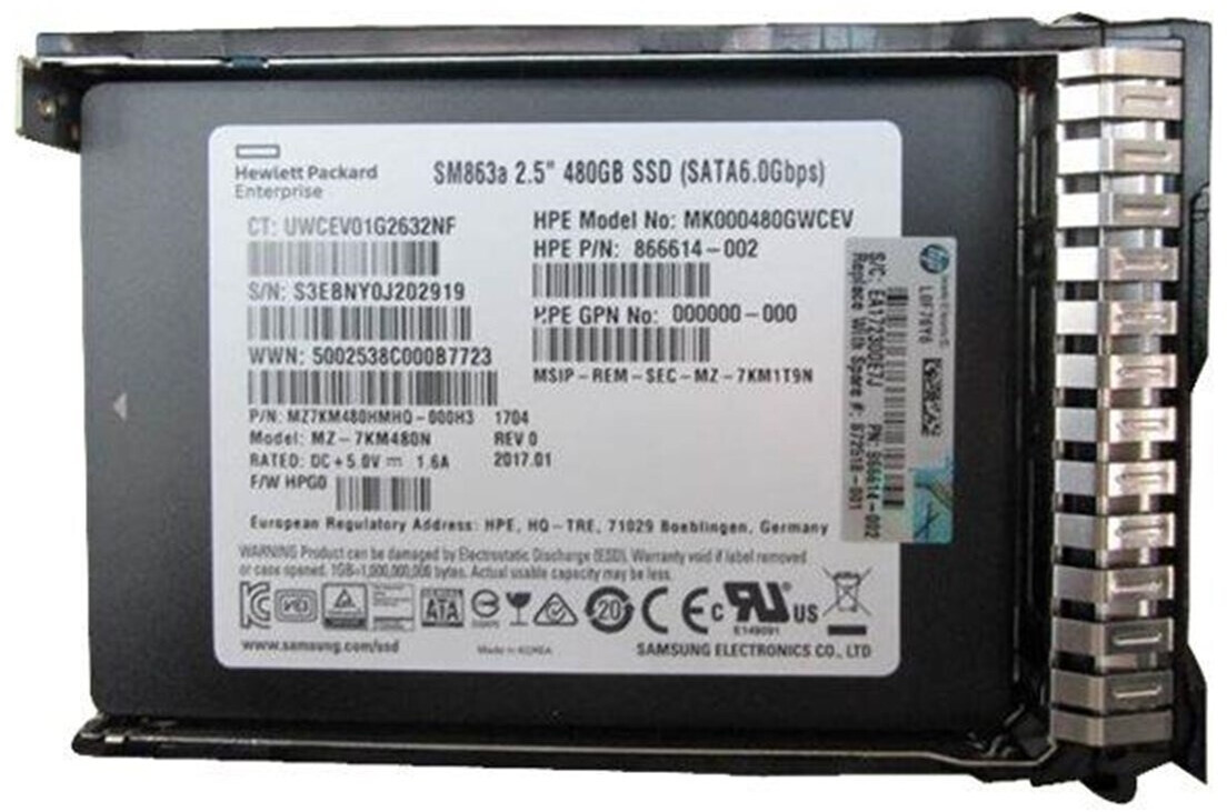 HPE SATA III 480GB (872518-001)