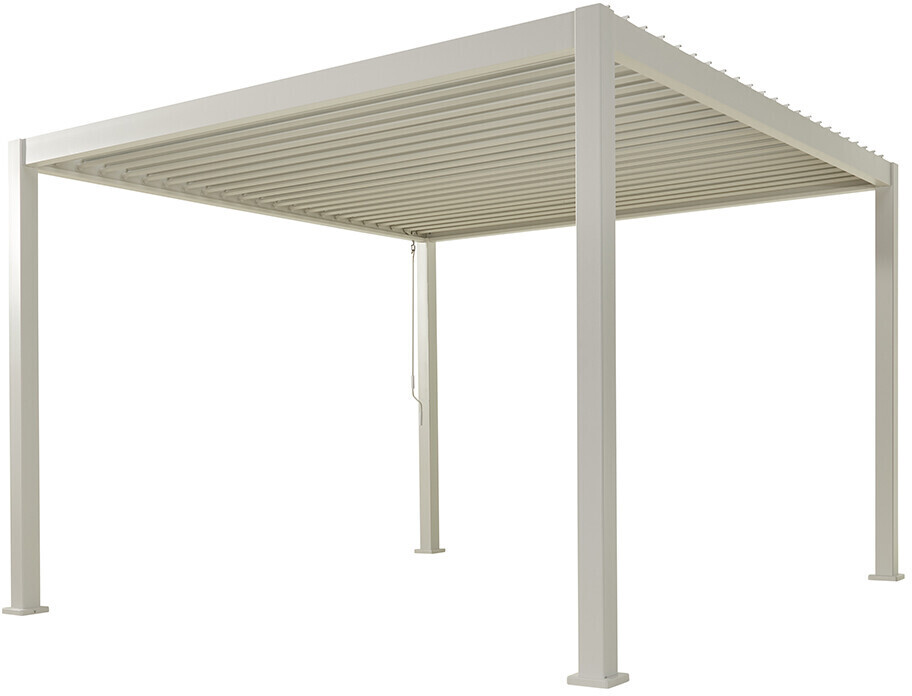 Chalet & Jardin Ombréa Pergola bioclimatique autoportante 3,6 x 3,6 m blanc