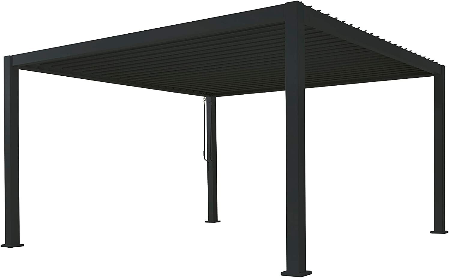 Chalet & Jardin Ombréa Pergola bioclimatique autoportante 3 x 4 m anthracite