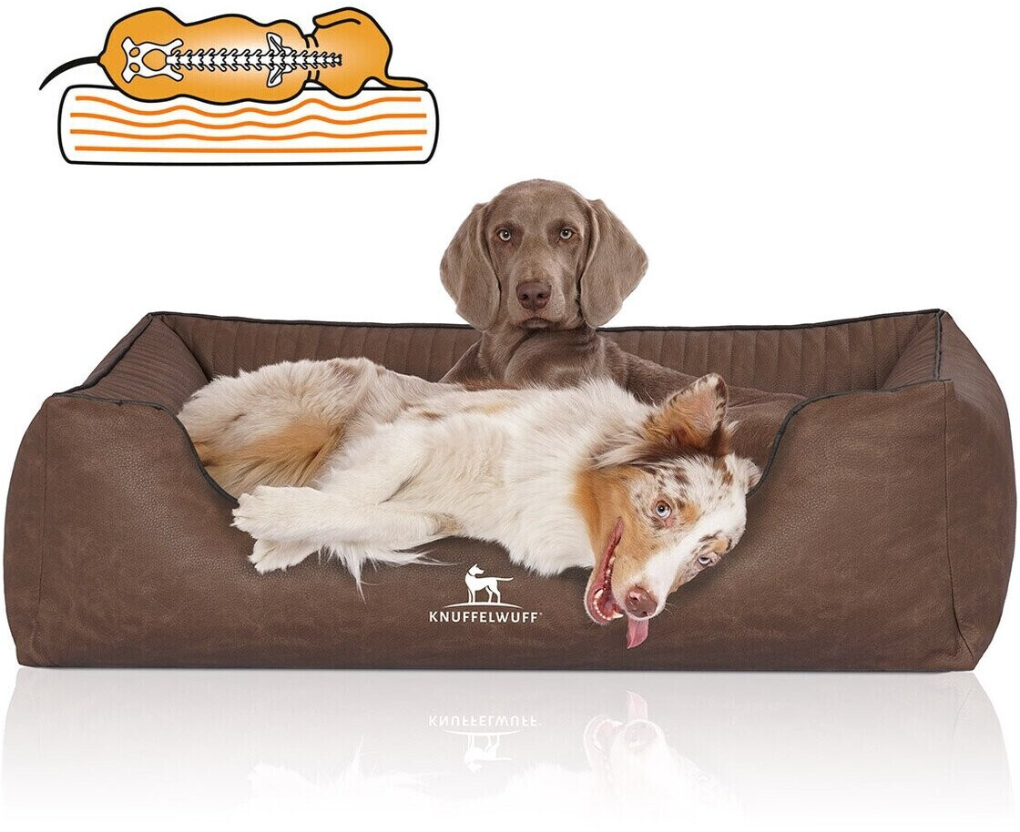 Knuffelwuff Lit pour chien XL 105x75cm Brown