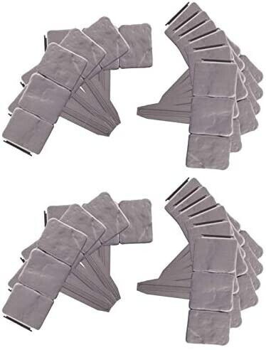 IDMarket Kit de 20 bordures gris 23 x 25,5 cm (13574)