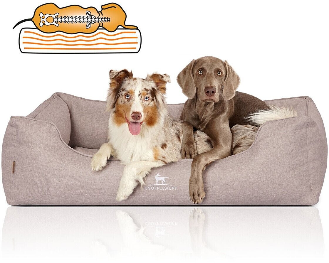 Knuffelwuff Lit pour chien XXL 120x85cm beige Knuffelwuff Lit pour chien XXL 120x85cm beige