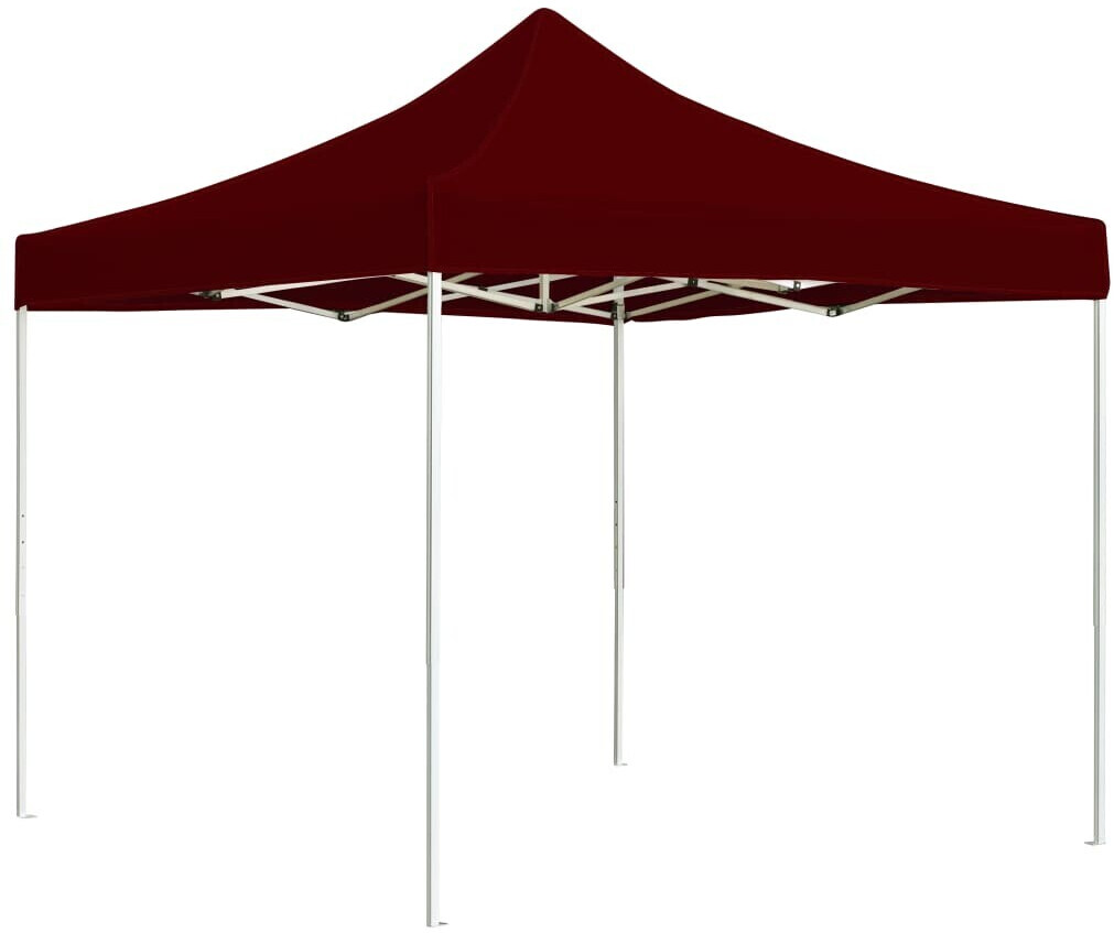 vidaXL Tente de réception pliable sans parois 2 x 2 m bordeaux (48928)