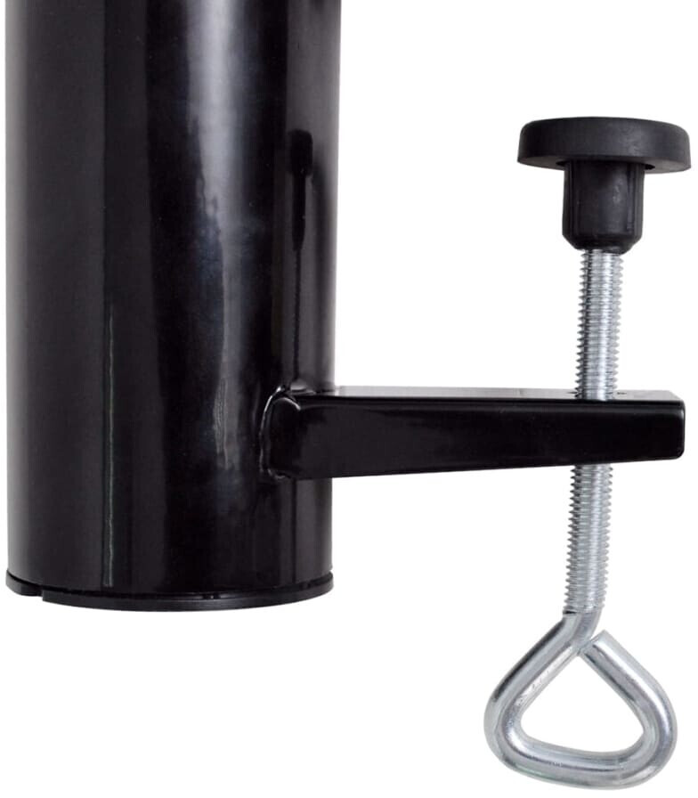 vidaXL Porte-parasol acier noir