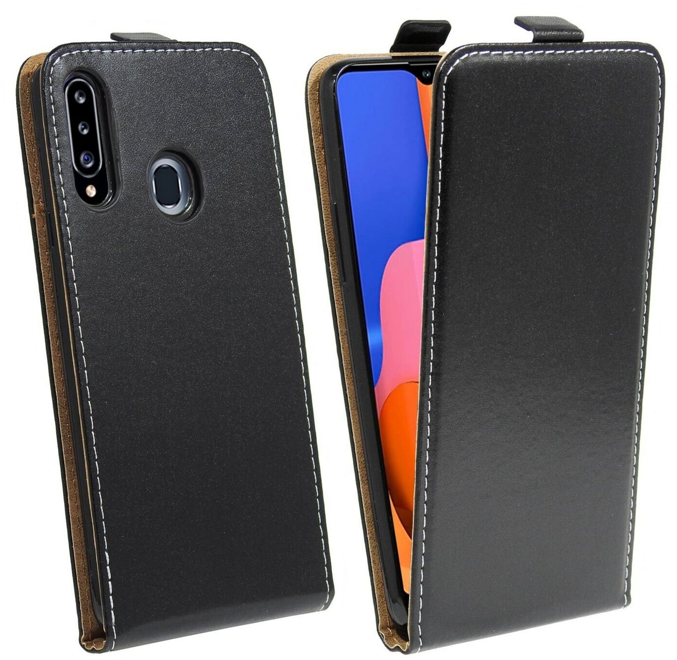 Flip Case Für Huawei Mate 20 – Vertikale Klapphülle Mit Magnetverschluss & 360° Schutz (Schwarz)