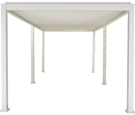 Chalet & Jardin Tonnelle bioclimatique Ombrea 3 x 6 m blanc