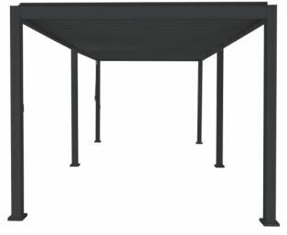 Chalet & Jardin Tonnelle bioclimatique Ombrea 3 x 6 m anthracite